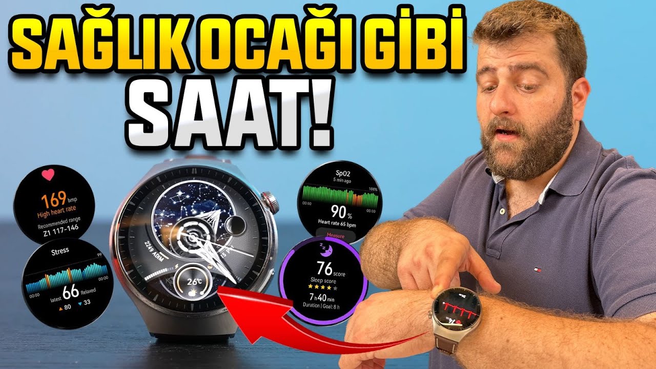 Sağlık ocağı gibi saat! Huawei Watch 4 Pro inceleme!