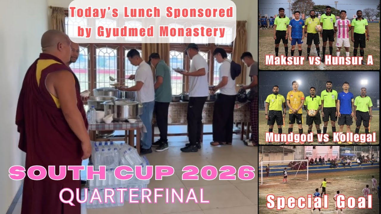 Special Goal Moment – South Cup 2026 Quarterfinal ⚽ | Thanks to Gyudmed Monastery for Today’s Lunch.