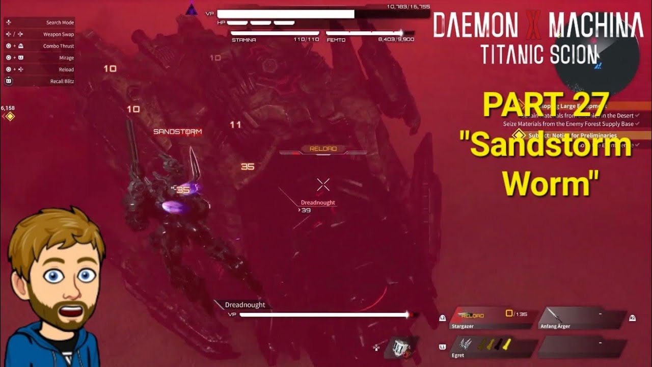"Sandstorm Worm" Daemon X Machina: Titanic Scion PS5 Playthrough Part 27