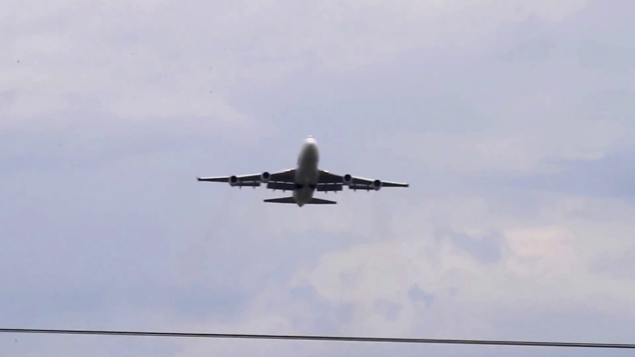 Boeing 747-400 F-HSUN Corsair  Departure  Loiu-Bilbao to Paris - Orly