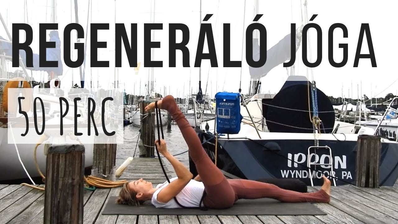 REGENERÁLÓ JÓGA futóknak, súlyzós edzés mellé, izomlázra | 50 perc
