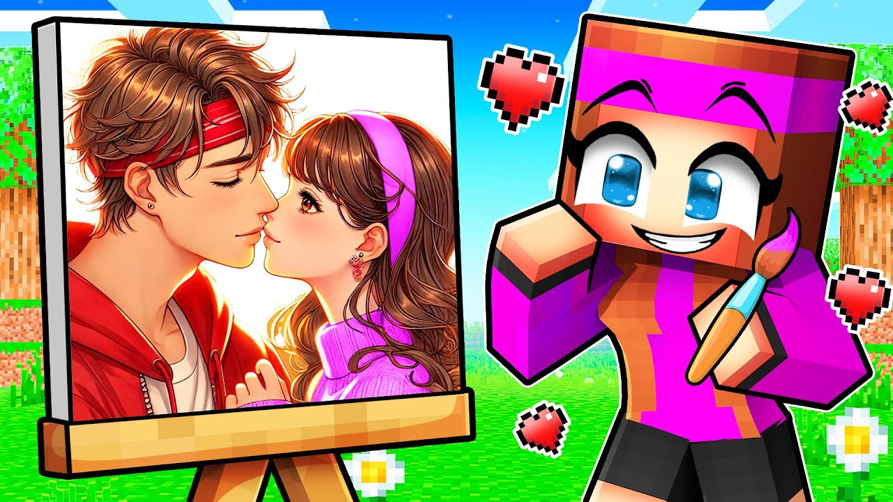 Je dessine des Couples sur Minecraft !