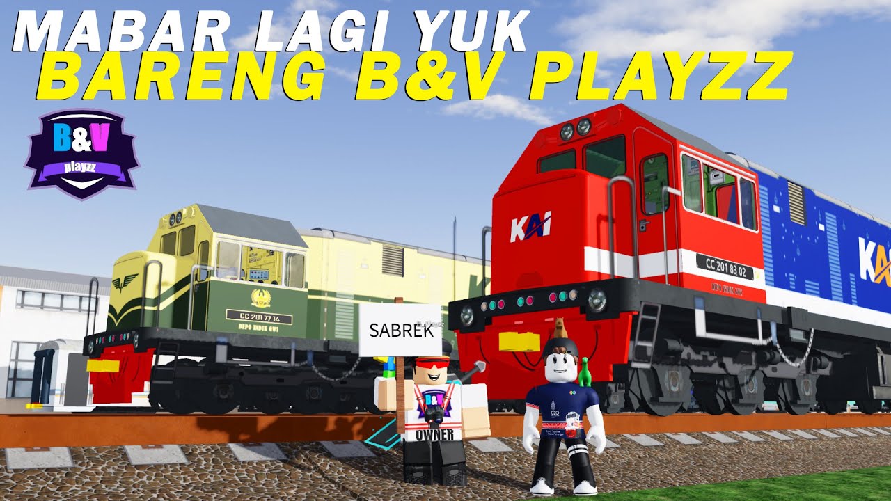 Mabar Kereta Api Bareng B&V- Playzz Lagi | Roblox Indonesia