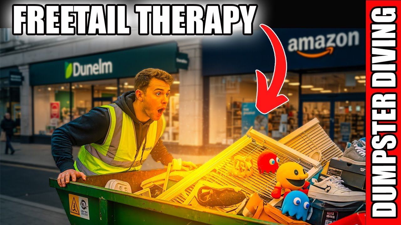 Dumpster Diving at UK Retail Parks EXPOSED - The CRAZY Things They're Throwing Away