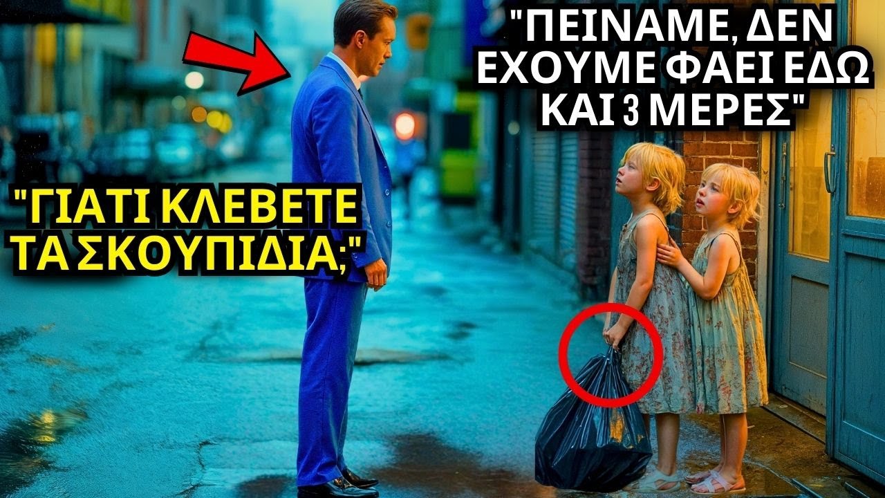 ΕΚΑΤΟΜΜΥΡΙΟΥΧΟΣ ΒΛΕΠΕΙ ΦΤΩΧΑ ΔΙΔΥΜΑ ΝΑ ΜΑΖΕΥΟΥΝ ΤΑ ΣΚΟΥΠΙΔΙΑ ΤΟΥ… ΔΑΚΡΥΖΕΙ ΟΤΑΝ ΡΩΤΑ!
