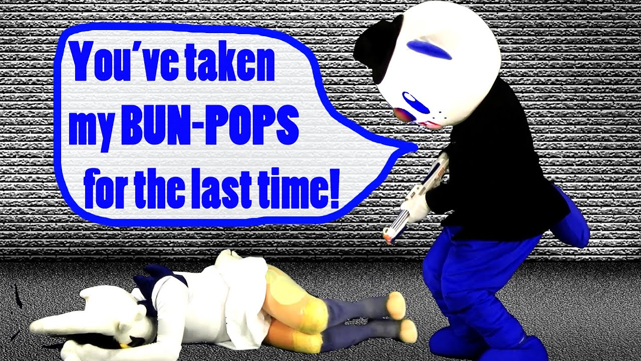 Fursuiting: Cinderace and Oshawott Noire, “BUN-POPS Revenge”