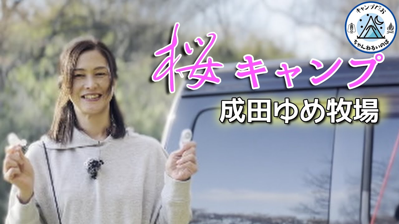 【夫婦キャンプ】お花見キャンプへ成田ゆめ牧場へ行ってきました♪前日の大雨で下はグチョグチョ。。。この劣悪なコンディションでどうなる事やら【DODワンポールテント】【犬連れキャンプ】