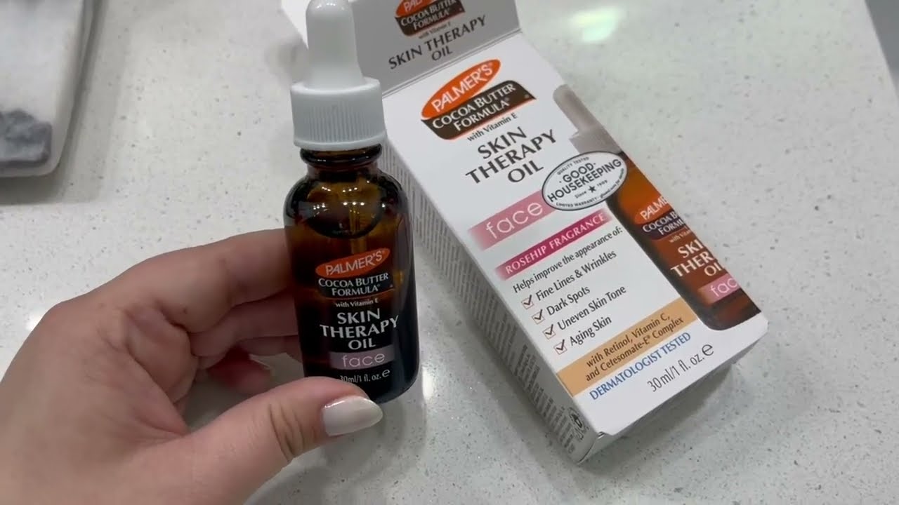 Palmer's Cocoa Butter Formula Moisturizing Skin Therapy Oil Review, Light, hydrating face oil! Great