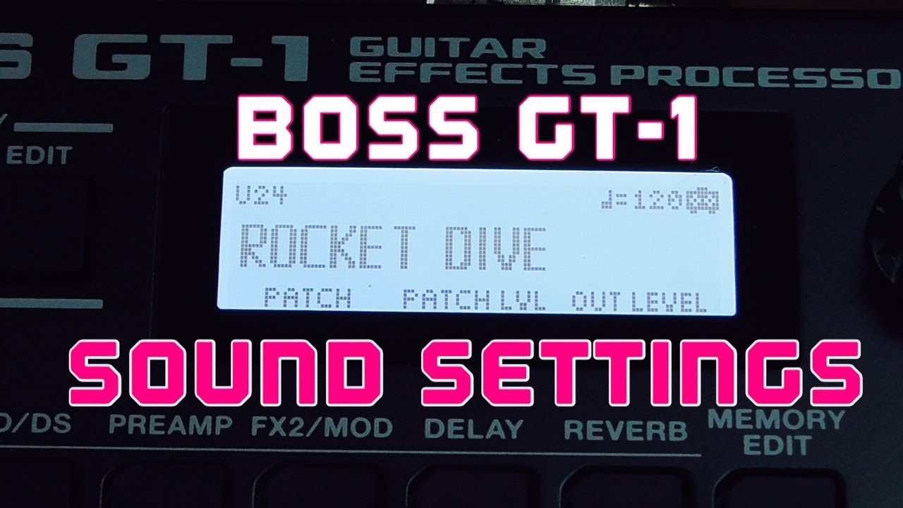 hide/ROCKET DIVE 音作りに挑戦【GT-1編】SOUND SETTING