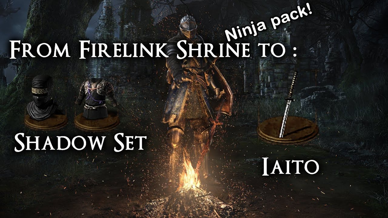 Iaito and Shadow Set Location [From Firelink Shrine] - DS Remastered