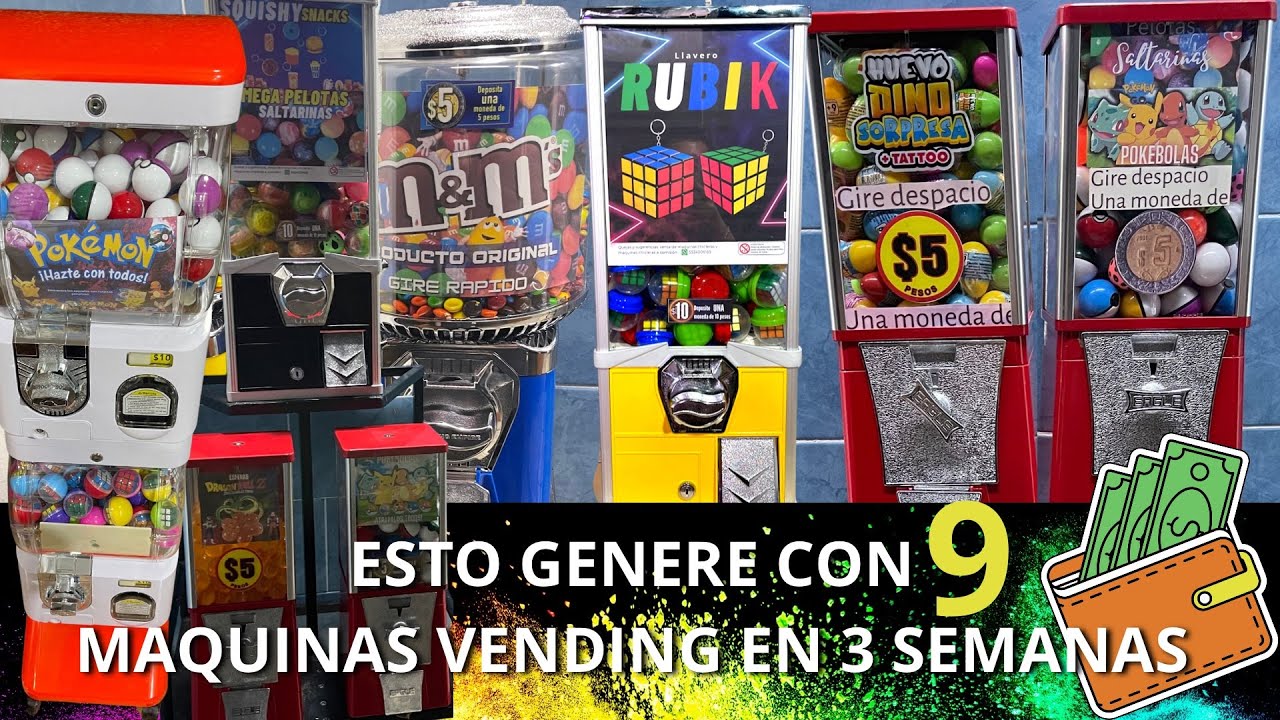 Esto vendimos 💵 en 3 semanas con 9  #maquinasvending | #ingresospasivos
