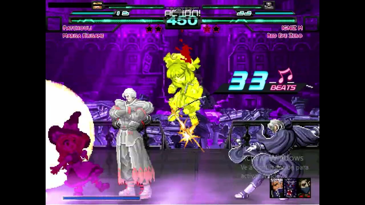 Patchoulli & Marissa Kirisame VS Igniz M & Red Eye Zero