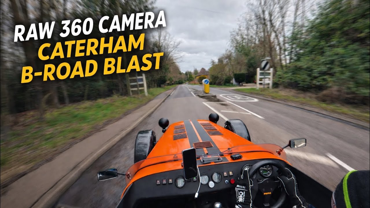 Raw 360 camera Caterham B-road blast