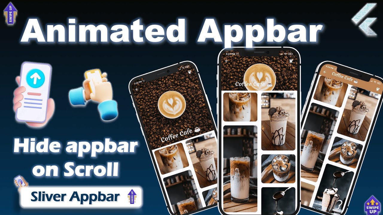 Animated Appbar flutter | Sliver appbar flutter | Sliver widget