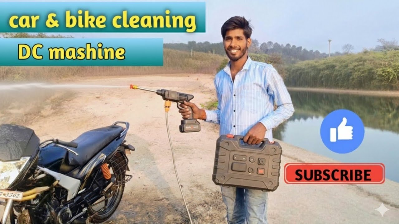 Car & bike cleaner mashine ||  sirf 2 mint me apni bike dhoye || #vipsanjeet28