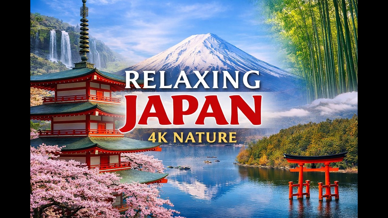 JAPAN 4K - RELAXING FILM WITH CALMING MUSIC