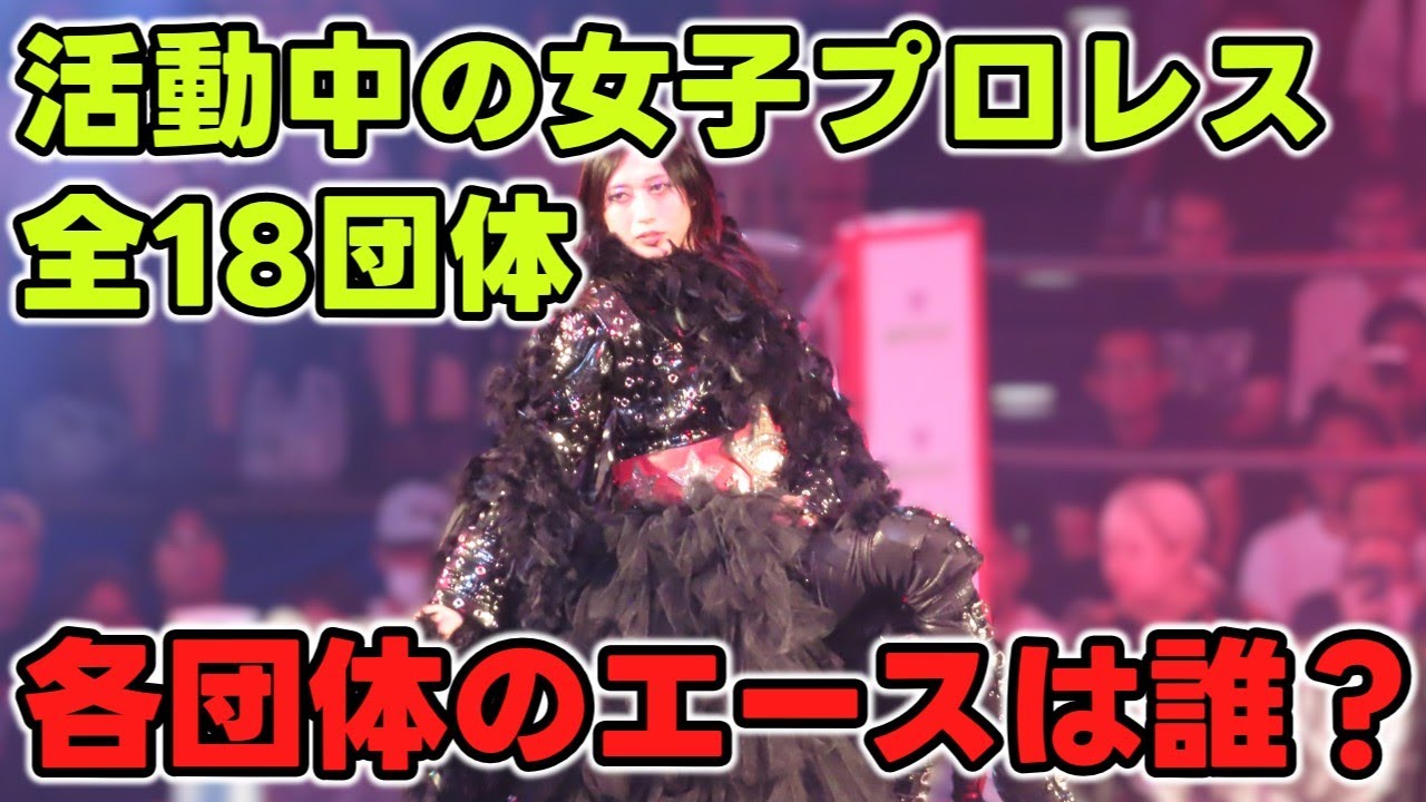 現在活動している女子プロレス全18団体！各団体のエース＆団体の顔となる選手は誰だ？団体創立順に考えていく