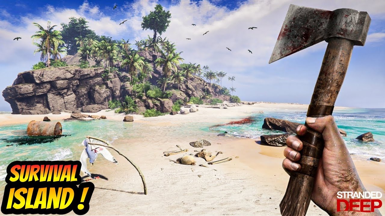 LOST Alone In A SURVIVAL ISLAND ! - Stranded Deep Gameplay