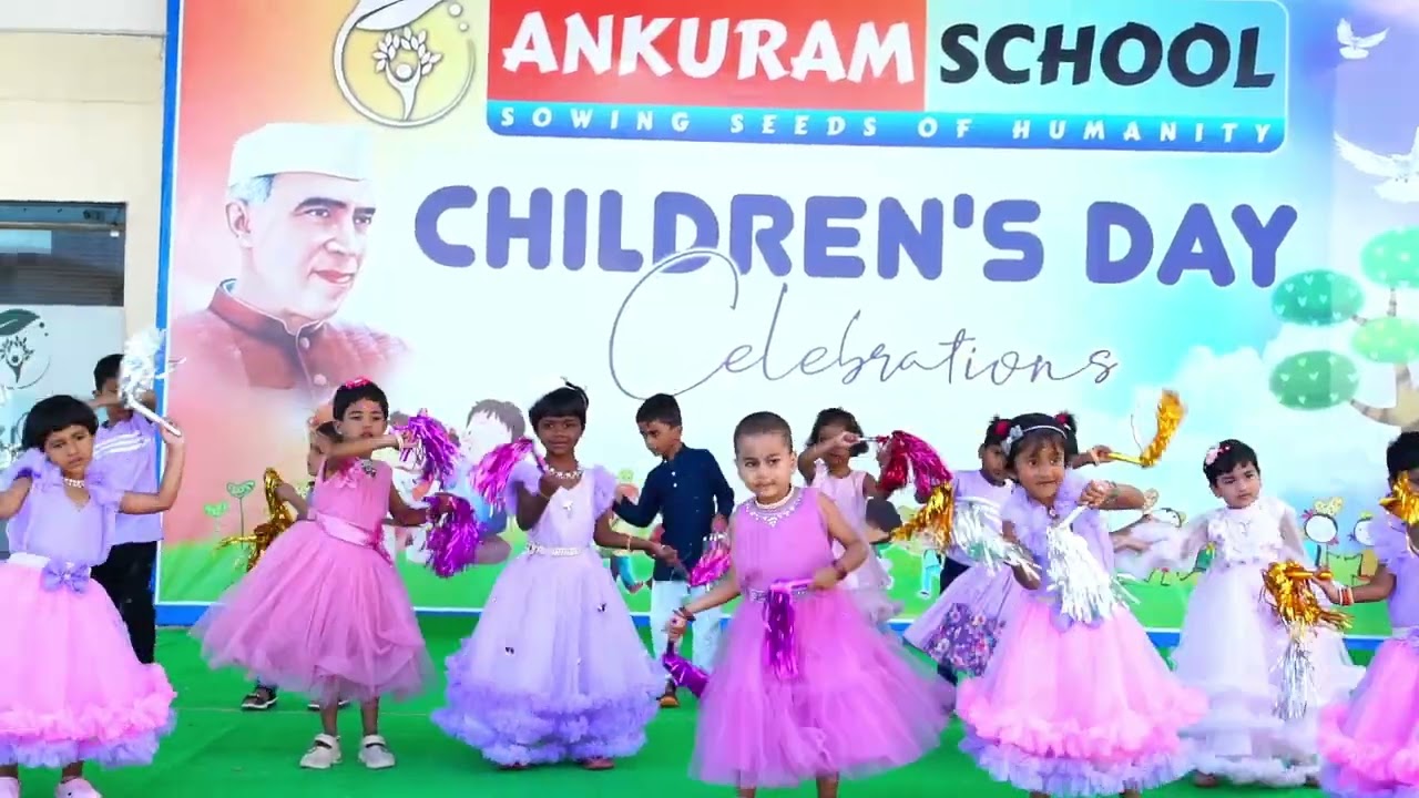 LKG Girls Dance Performance || Children's Day Celebrations || Ankuram School Sangareddy
