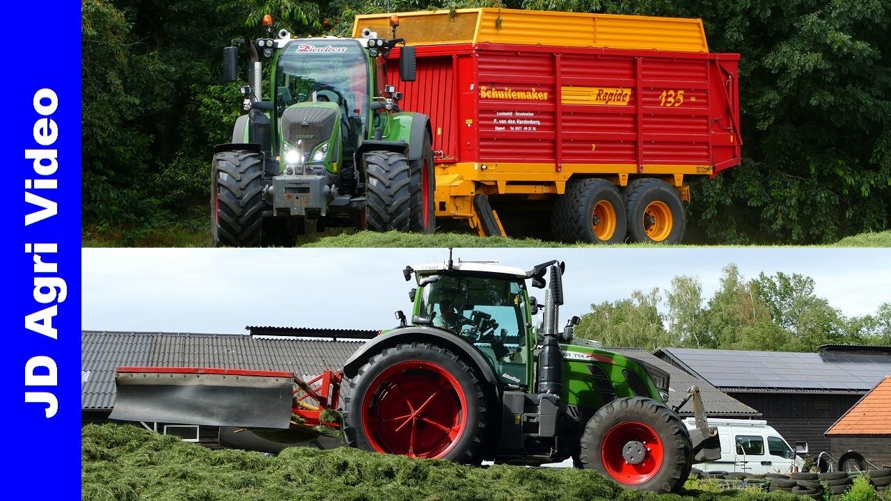 Fendt 714 + 724 | Gras inkuilen | Grass silage | Gras einfahren | P v/d Hardenberg Elspeet | 2020