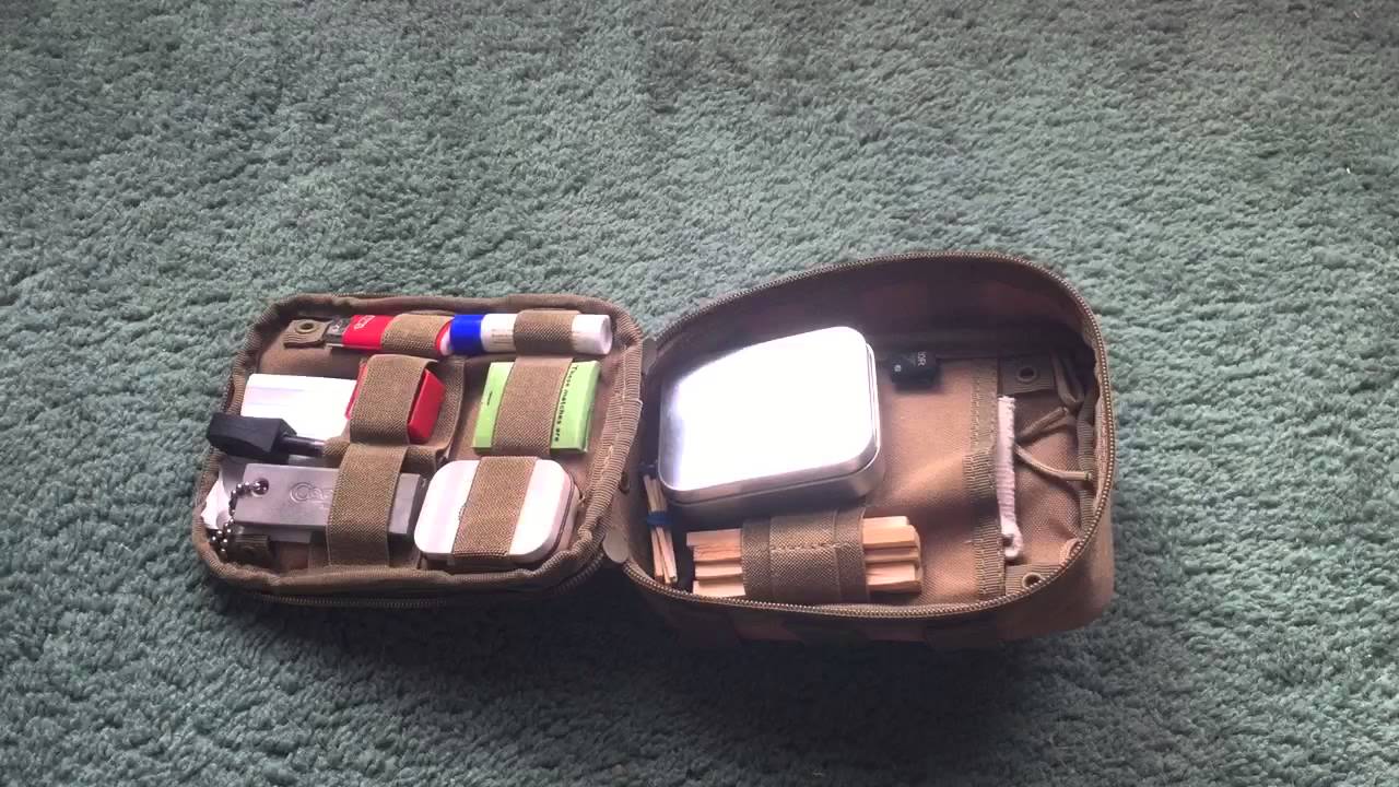 Modular Fire Kit in a Condor Sidekick Pouch