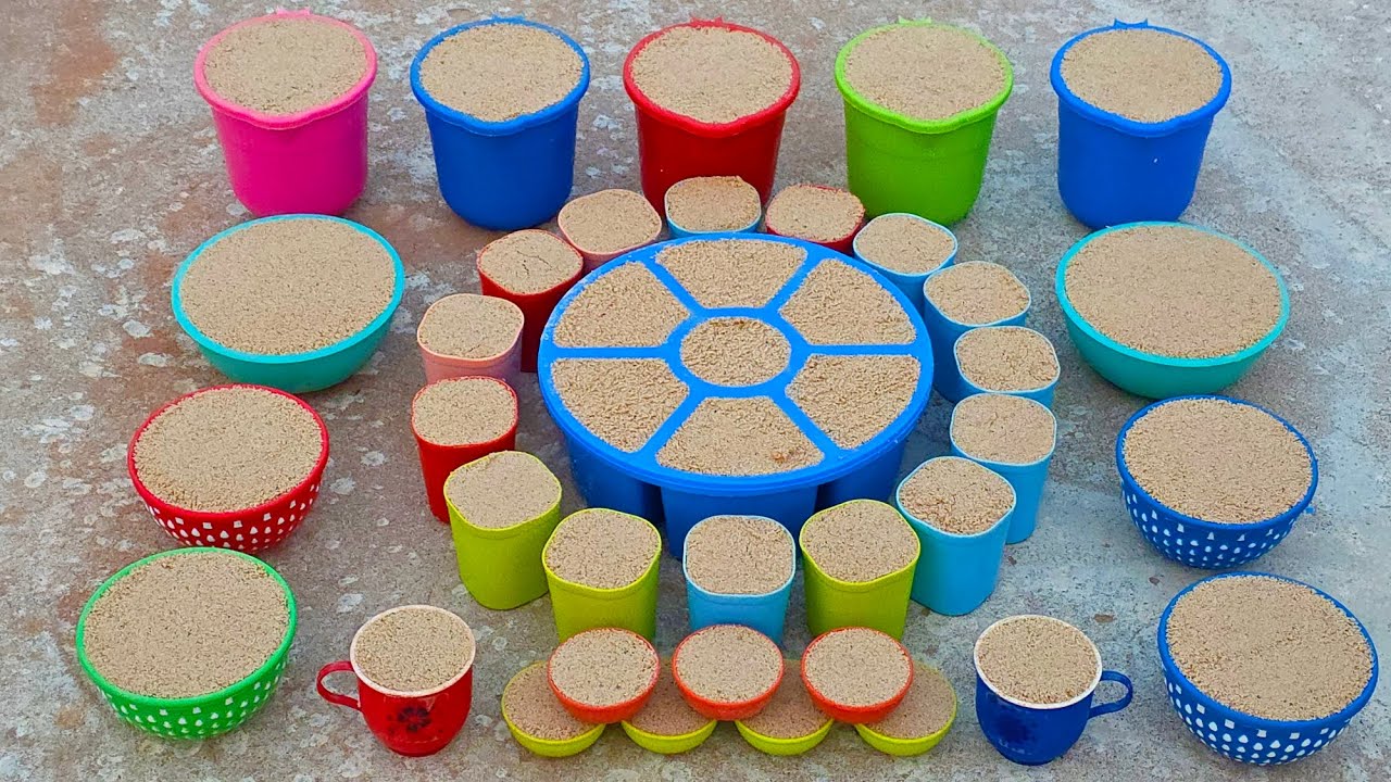 Amezing ASMR sand clay making deasrt sand minuture video 