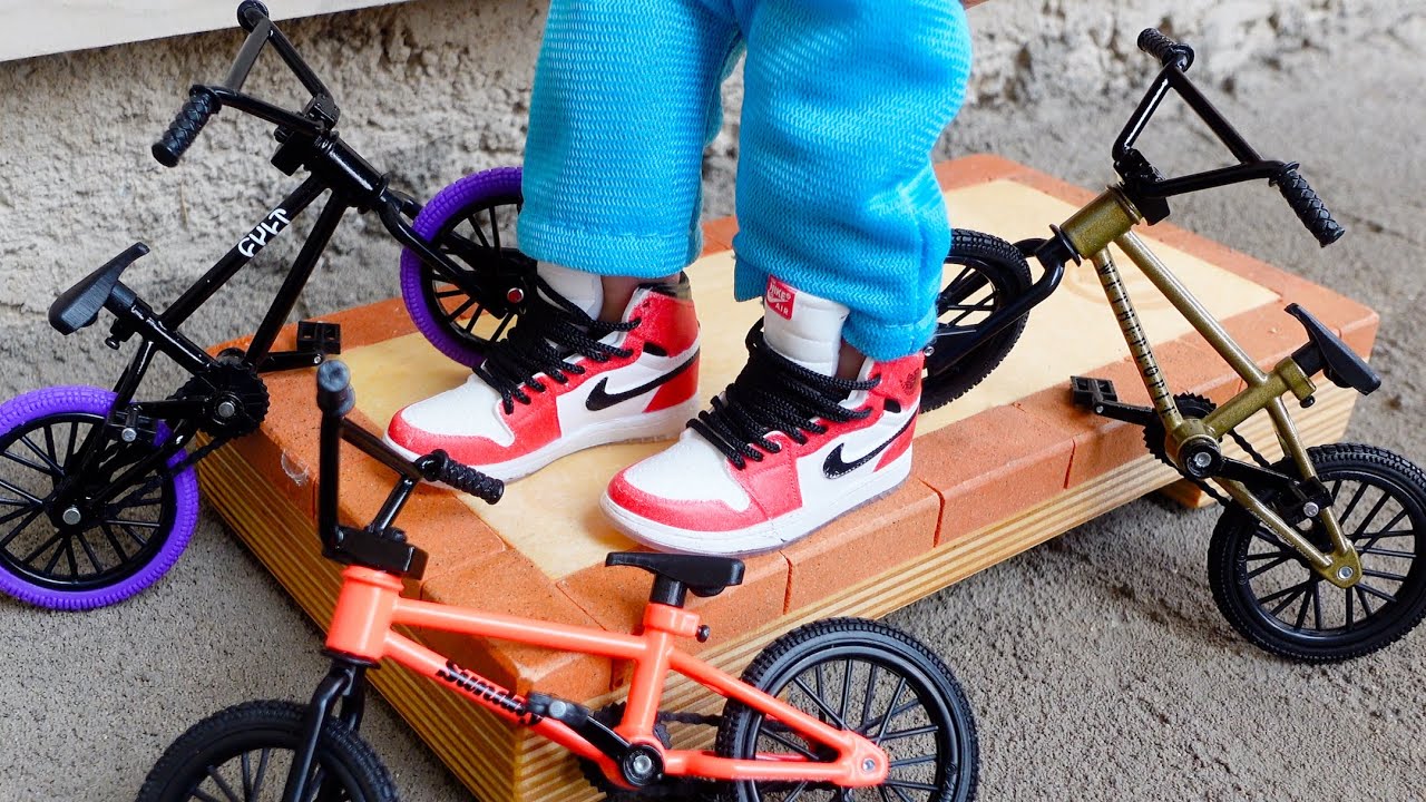 BMX палец | Tech Deck BMX Finger 3 Новый набор велосипедов | BMX Finger Tricks на рампе | Мини Найк