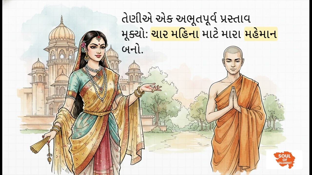 અમ્રપાલી અને ભિક્ષુ વાસના પર વિજયની પાંચ રીતો. | 5 Ways to Conquer Desire