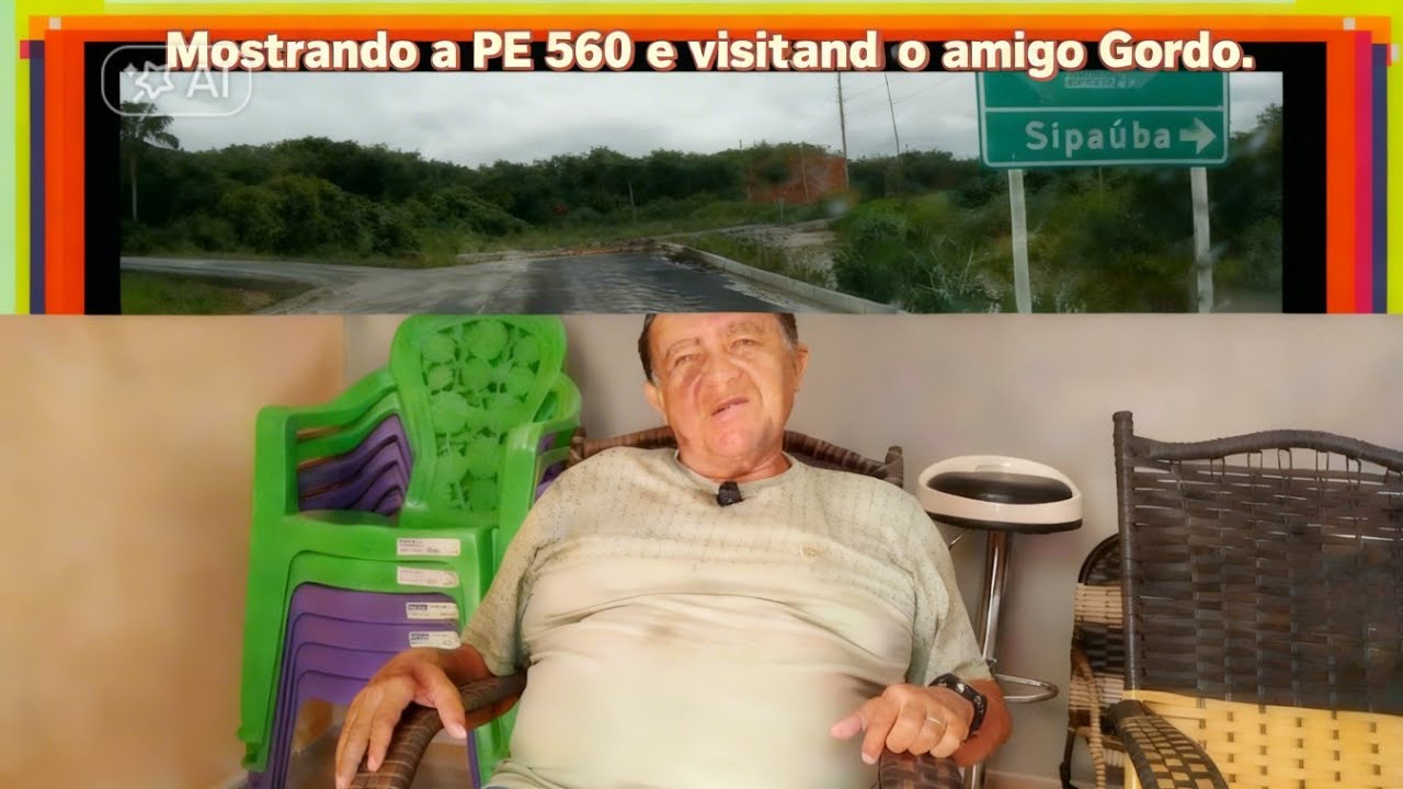 MOSTRANDO A ESTRADA (PE) DE BODOCO A SIPAUBA E VISITANDO O AMIGO GORDO DE SIPAUBA. #nordeste 