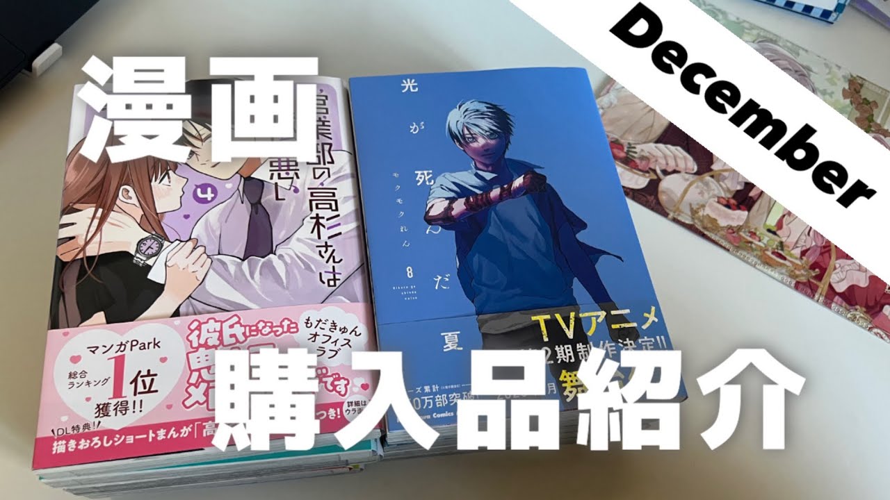 漫画⌇12月漫画購入品紹介📚🎄