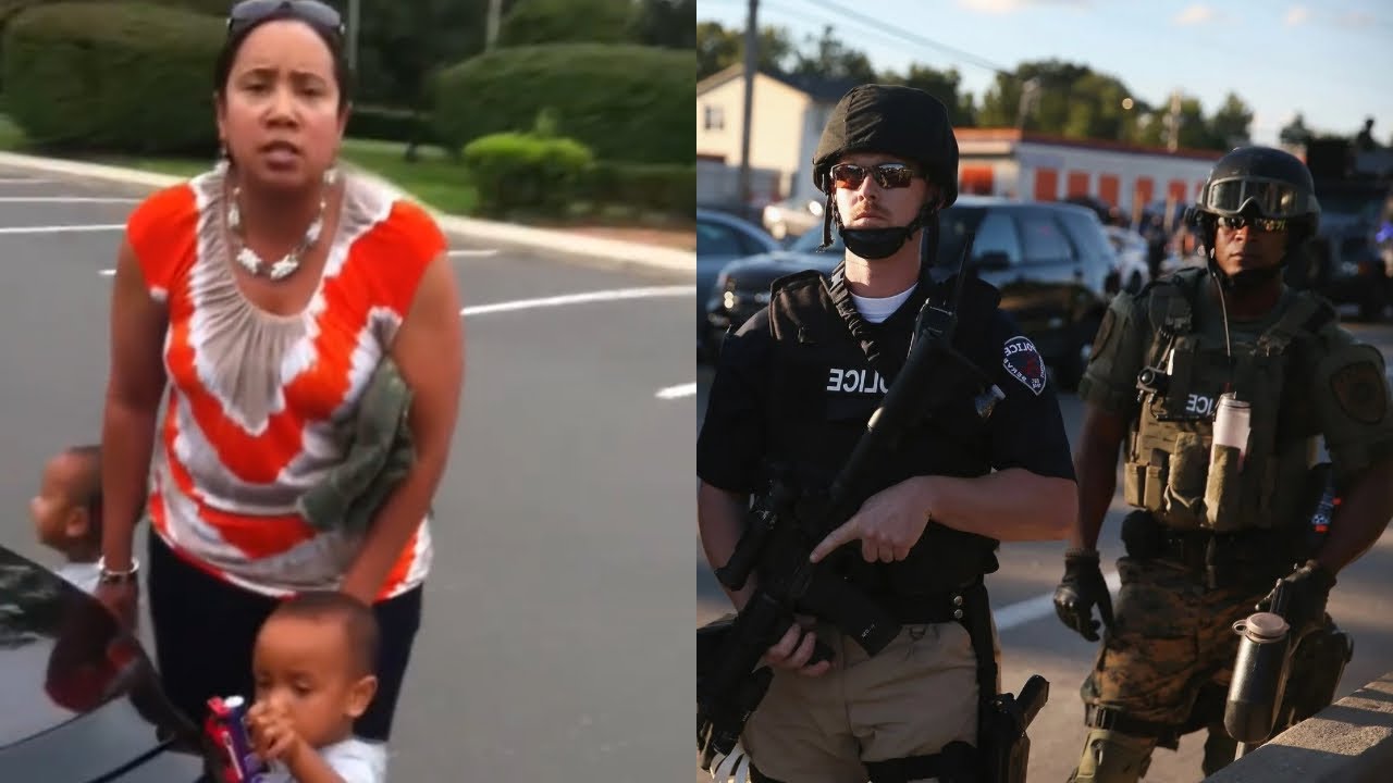 Бывшая латиноамериканская жена и мать вызвала полицию на своего чернокожего бывшего мужа из-за ст...