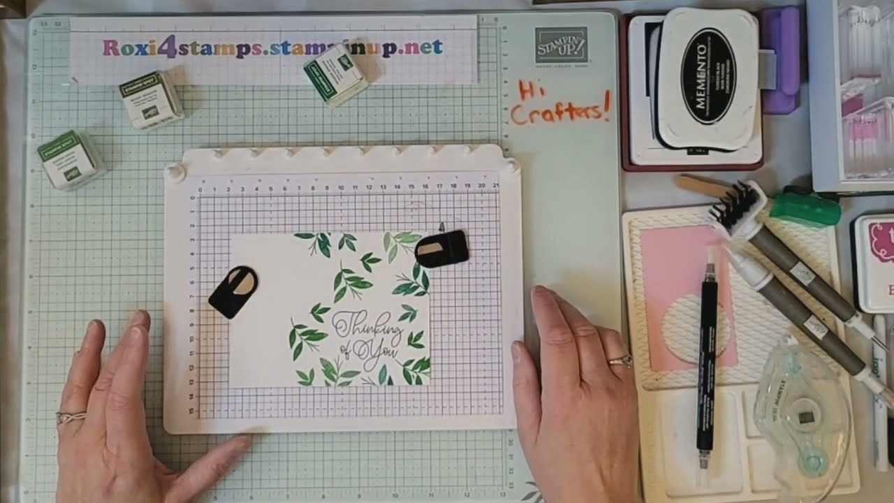 ** try this tip**  Free style stamping with the new Stampin Positioner tool