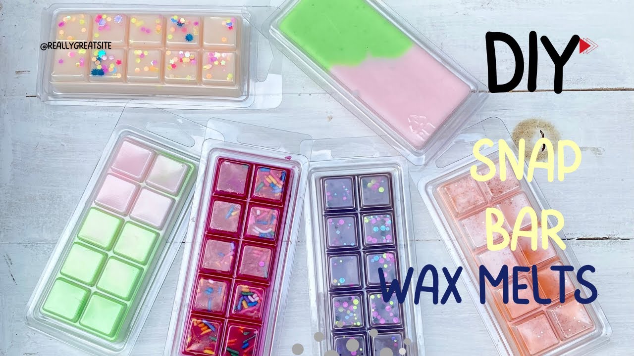 DIY COLORFUL WAX MELT SNAP BARS