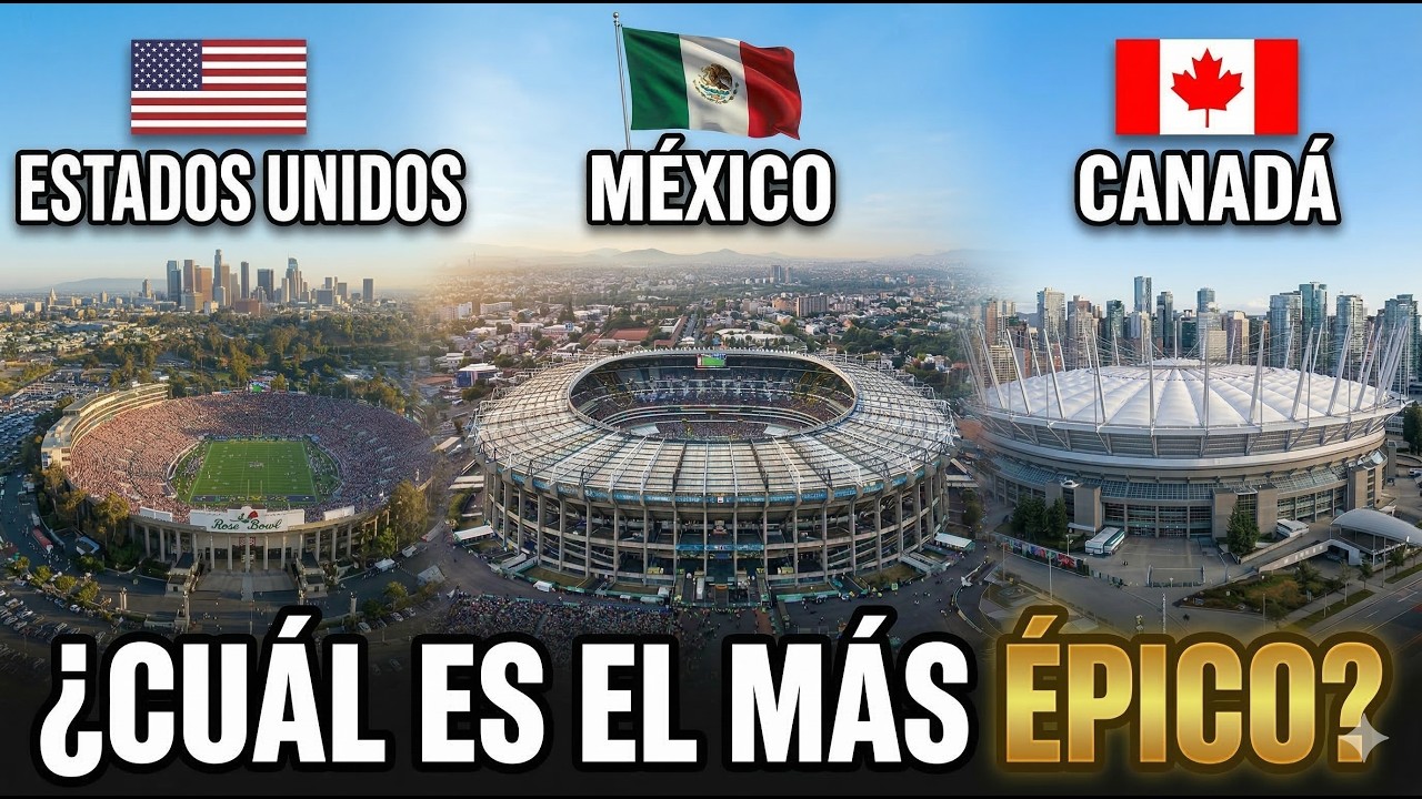 MÉXICO vs USA vs CANADA ¿Qué País Tiene el Estadio De Fútbol Más Épico ?