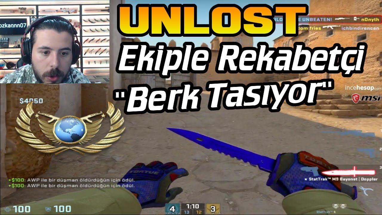 BERK TAŞIYOR - UNLOST EKİPLE CS GO REKABET&Ccedil;İ GLOBAL MA&Ccedil;I (19.02.2018)