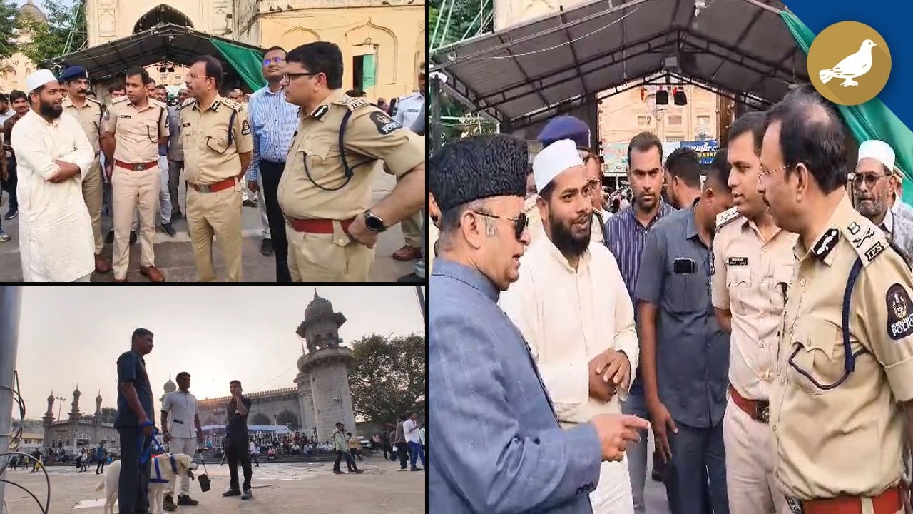 Commissioner police VC Sajjanar visit Makkah Masjid ahead of Ramzan