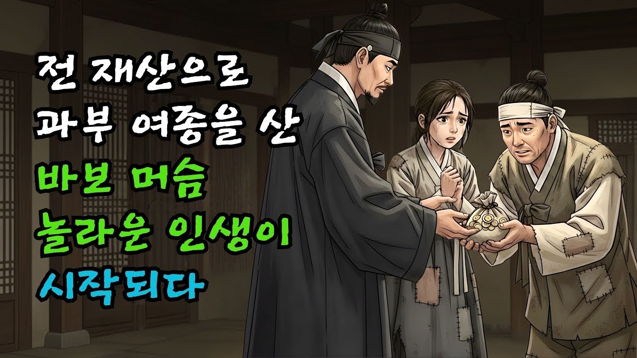 바보 머슴, 전 재산으로 과부 여종을 사는 순간… 인생이 바뀌다 | 야담·만담·전설·옛날이야기·사연