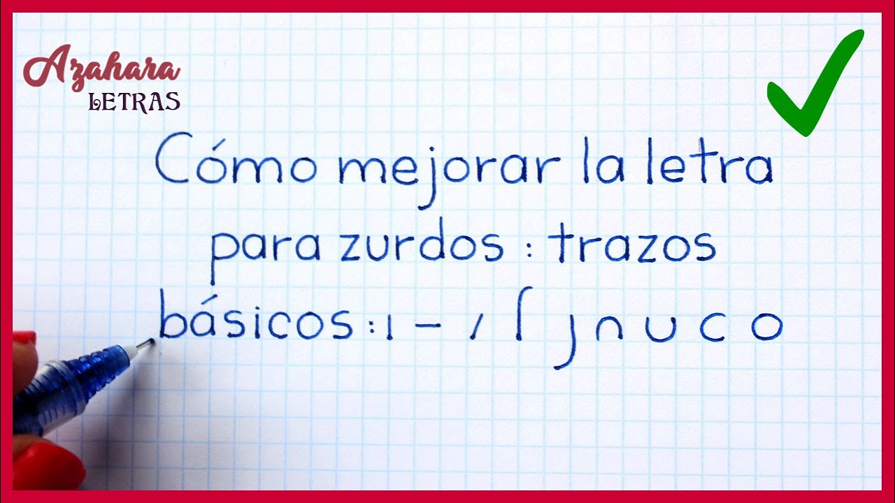 Trazos Básicos para Mejorar la Letra para Zurdos - Curso de Caligrafía para Zurdos #2
