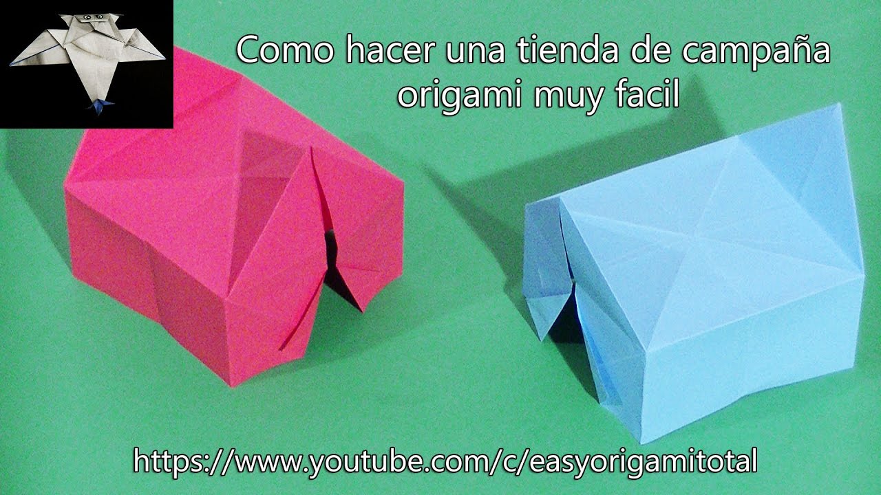 como hacer una tienda de campaña origami muy facil how to make an origami tent very easy