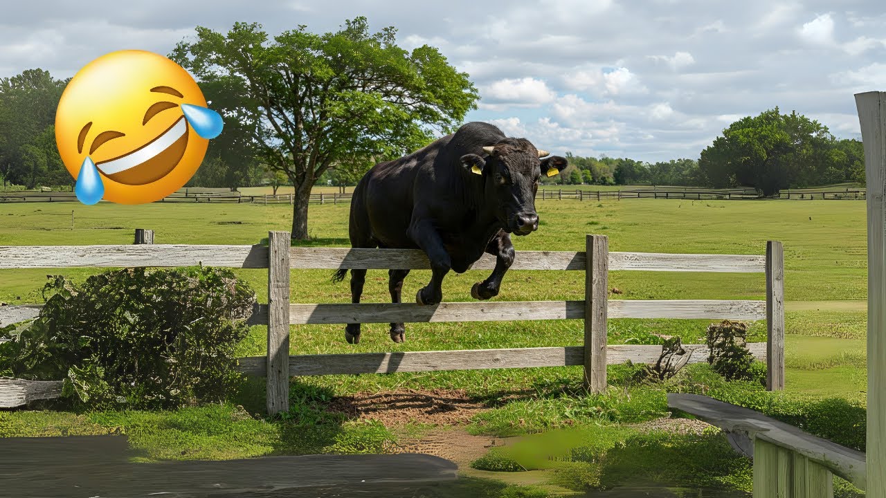 Animais de fazenda espertos e engraçados.