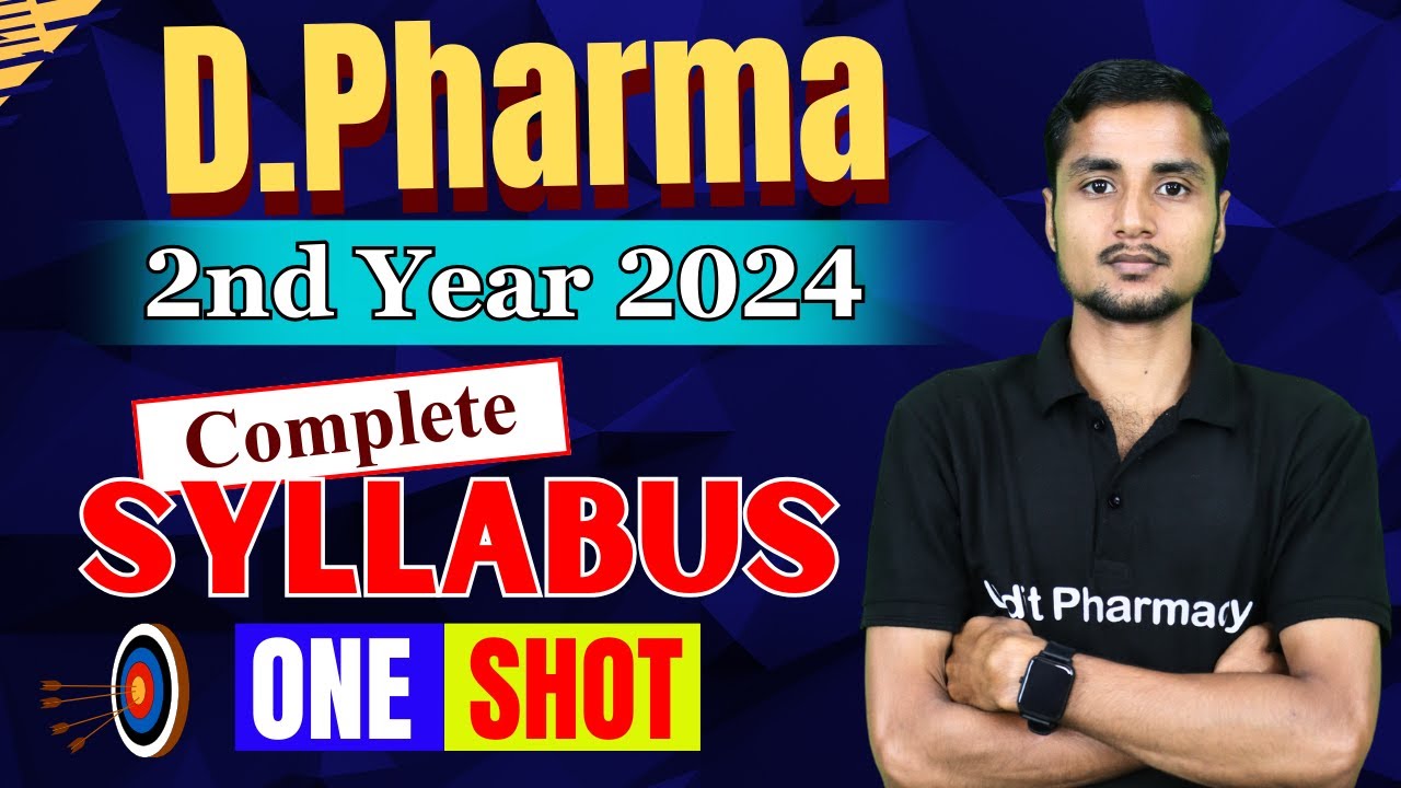 D.Pharma 2nd Year New Syllabus 2024 । क्या क्या पढ़ना है 2024 में | D.Pharma Syllabus Explain