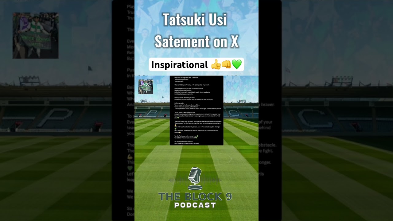 Mike reading out Tatsuki inspirational post on the show 👍👊💚 