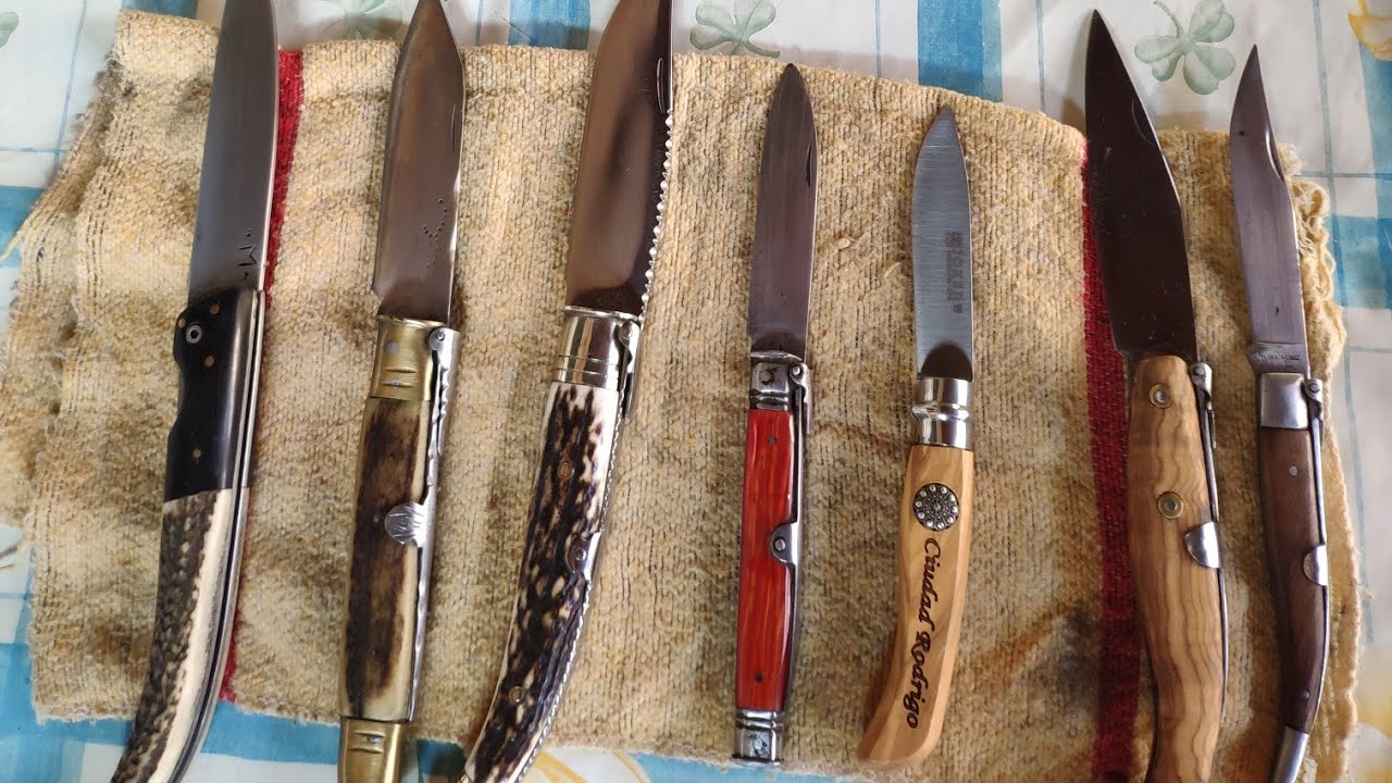 COLECCIÓN DE NAVAJAS ARTESANAS DE SANTA CRUZ DE MUDELA (1/3) || JULIÁN GALVÁN, BUSTOS...