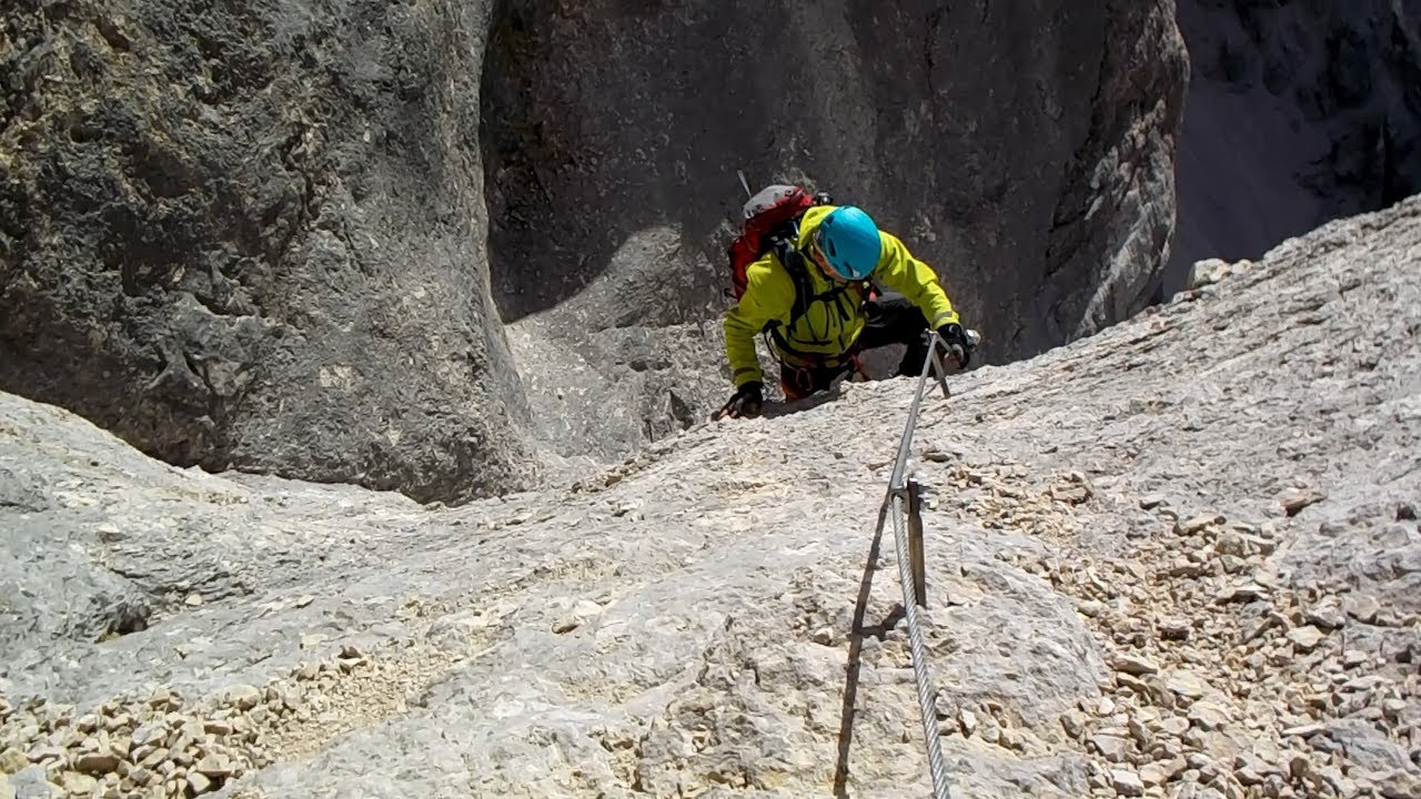 Ferrata Olivieri und Aglio auf den Tofana di Mezzo 3244 m