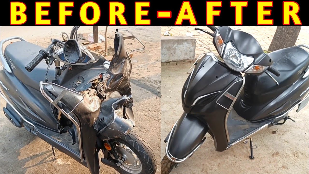 एक्सीडेंट एक्टिवा की हालत देख दंग रह जाओगे 😱 |    🤯Accident Activa ❌No insurance  Full Restoration  