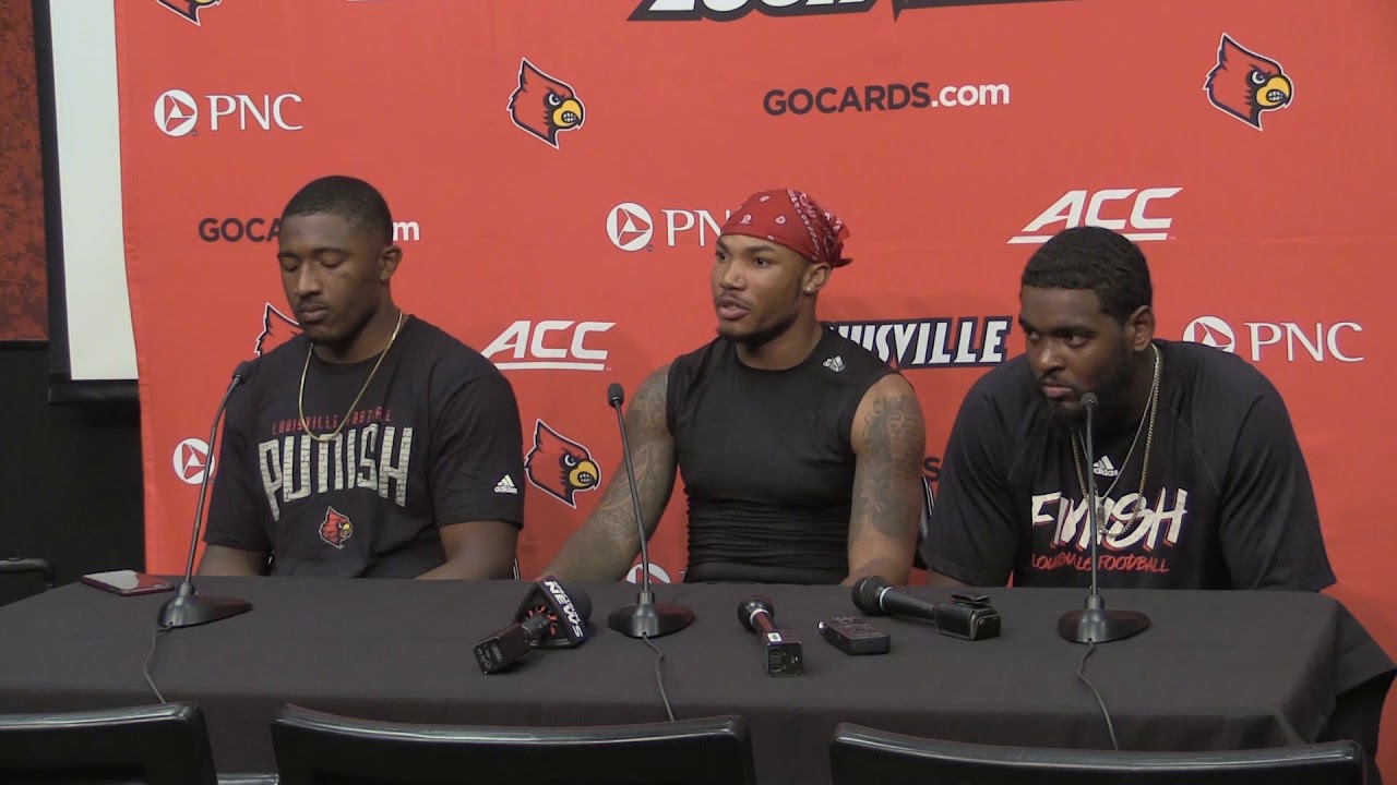 Jonathan Greenard, Jaylen Smith, Stacy Thomas Clemson Post-Game 9-16-2017