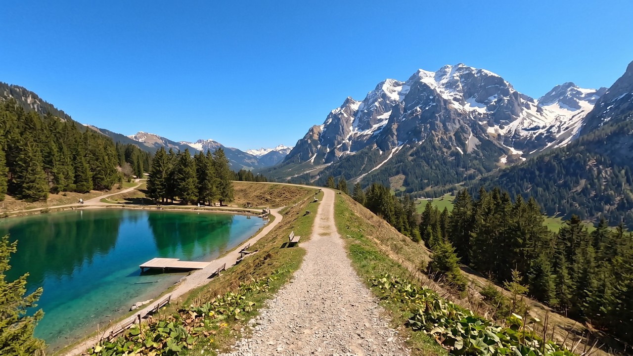 🚴&zwj;♂️ Our New Favorite Ride! Snowy Peaks & Emerald Lakes | 90 min Virtual Tour | 4K