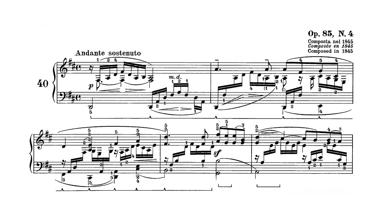 Mendelssohn - Song without Words, Op. 85, No. 4 [Yunchan Lim]
