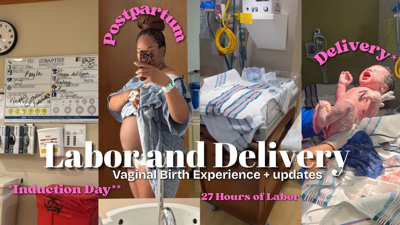 LABOR & DELIVERY💗 From Induction to Baby Girl in 27 Hours!✨ Induction, Vaginal Birth, First Time Mom