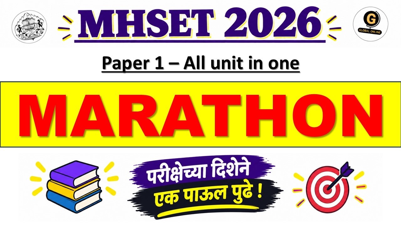 MH SET 2026 Paper 1 Revision | All Units of Paper 1 Marathon Session